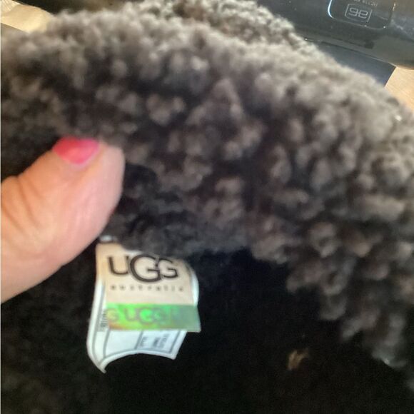 UGG BELLEVUE II SIZE 10 CONVERTIBLE BROWN LEATHER SHERPA LINED BOOTS - Picture 12 of 14